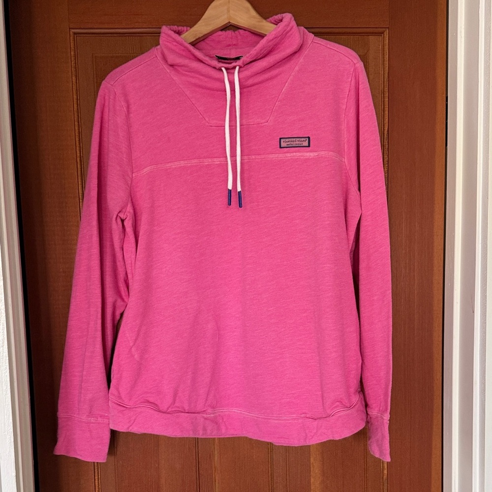 Vineyard Vines Pink Pullover with Drawstring